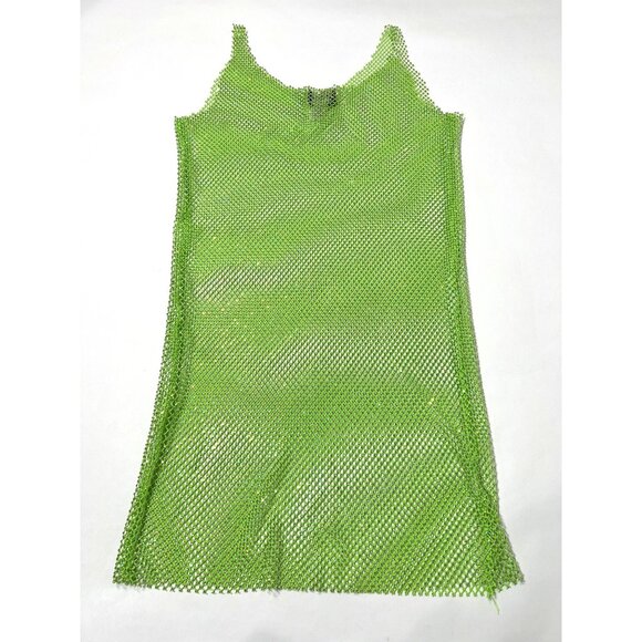 SANTA Brands Sydney Mini Dress in Neon Green - Picture 4 of 5